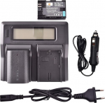 DSTE&reg; 2 Pack asendusaku LP-E6 + LCD Dual Charger, mis &uuml;hildub Canon LP-E6N EOS 5D Mark II 5D Mark III 5D Mark IV 5DS 5DS 5DS R 6D 7D 60D 60Da 70D 80D 90D 7D Mark II/III XC10 XC15 Digitaalne