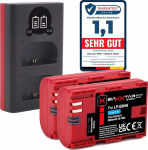 Baxxtar Pro LP-E6NH (2 x 2600 mAh) kaamera aku - &uuml;hildub Canon R5 R5c R6 R6II R7 jne. Laadimine USB Mini LCD Dual 18602 (sisend USB-C ja MicroUSB).