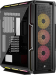 Corsair iCUE LINK 5000T LX RGB Mid-Tower ATX arvutikapp - 3X eelpaigaldatud LX120 ventilaatorit, integreeritud Aurora valgusribad, ruumikas sisemus, iCUE LINK sisaldab s&uuml;steemikeskust - must