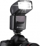 Powerextra Professional DF-400 Speedlite kaamera v&auml;lklambi Canon Nikon Pentax Samsung Fujifilm Olympus Panasonic Sigma Minolta Leica Ricoh DSLR kaameratele ja digikaameratele &uuml;he kontaktiga Hotshoe'ga