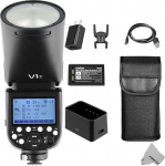 FOMITO Godox V1-F Fujifilm 2.4G TTL Li-ion &uuml;marpea v&auml;lklambi kaamerale, 76W GN92 1/8000 HSS, 1.5s ettevalmistusaeg, 2600mAh Lithimu aku