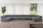 ALTDECOR Modulares Diivan Ecksofa U-forma nurgas modulaarne diivan Eckcouch Diivan Wohnlandschaft Cauchsofa Polstersofa Garvo-U3-475x190x70 cm Dunkelgrau