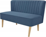 Gecheer 2-kohaline Lounge diivan V&auml;ike diivan elutoa diivan Kangas diivan Pehmeeritud diivan puidust raamiga 117 x 55,5 x 77 cm elutuppa magamistuppa kontorisse Sinine / roheline / kollane