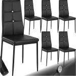 TecTake 4 s&ouml;&ouml;gitooli komplekt 40x42x97cm | - erinevad v&auml;rvid ja kogused - (6x must | nr. 402541)