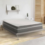 Talamo Italia Supreme ruudukujuline ja poolpehme madrats, Made in Italy, Memory Foam madrats ja tasku mikrovedrud, tolmulestevastane ja h&uuml;poallergeenne, cm 120 x 190 cm, H32