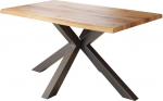Loreno s&ouml;&ouml;gilaud - 120cm x 80cm - 4cm MDF lauaplaat, Wild Oak Effect - Spider Frame - Must - sobib ideaalselt s&ouml;&ouml;gituppa ja k&ouml;&ouml;ki.