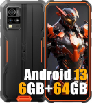 Blackview BV4800 6GB + 64GB v&auml;listelefon ilma lepinguta, 6,56-tolline HD+ v&auml;listelefon Android 13, 13MP + 5MP, 5180 mAh aku, IP68 veekindel mobiiltelefon, Dual 4G LTE, NFC, OTG, GPS,