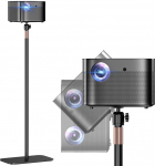 PUTORSEN Beamer St&auml;nder Universal - H&ouml;henverstellbarer Projektorst&auml;nder, Tragkraft 5 kg, mit 360&deg; Kugelkopf & 1/4"-Gewinde f&uuml;r Projektor, Kamera, Webcam - F&uuml;r Homeoffice, Wohnzimmer & Studio