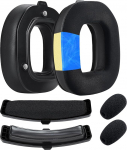 A50 Gen 4 Mod Kit - k&otilde;rvapadjad, peapaela vahetus ja mikrofonivaht Logitech G Astro A50 Gen 4 k&otilde;rvaklappide jaoks - MMOBIEL - jahutav geel k&otilde;rvaklappide k&otilde;rvapadjad - valguline PU ja veluurne peapael - must