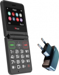 TTfone TT660 kokkupandav mobiiltelefon kokkupandava disaini, suurte nuppude, h&auml;daabik&otilde;ne, pika aku kestusega ning 3G ja 4G LTE &uuml;henduvusega (koos v&otilde;rgulaadijaga).