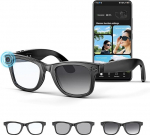 Mingtawn AI Smart Glasses 4K HD kaamera, 270mAh 800W raputusvastased kaameraklaasid videosalvestusega, topeltmikrofon, samaaegne t&otilde;lge / GPT objektiivi tuvastamine, (fotokroomsed l&auml;&auml;tsed)