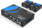 OREI 1 x 2 HDMI &uuml;he kaabli pikendusjaotur CAT6/7 1080P koos IR puldiga EDID juhtimine kuni 30M Loop Out Low Latency