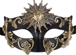 OIDEA Herren Venezianische Maske Augenmaske: Punk Kost&uuml;m Maskerade griechische Steampunk Leicht angenehm Kost&uuml;m Maske f&uuml;r Halbmaske Maskenball Maskerade Phantom der Oper Gold Schwarz Bronze