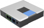 VoIP Gateway Internet Telefon 2 pordi adapter SIP RJ45 kaabel PAP2T jaoks (EU pistik)
