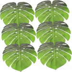 Hemobllo Eva Coasters Monstera Leaf Place Matid 6 libisemisvastase soojusisolatsiooni rohelise peolaua kaunistamise jaoks