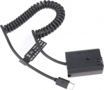 FOTGA USB-C Type-C ja dekodeeritud NP-FW50 Dummy aku toiteallika vedrukaabel Sony A7 A7R A7S A7II A7RII A7SII A5100 A6000 A6100 A6300 A6400 A6500 NEX5 NEX7 DSC-RX10 II III kaamera kaamerale