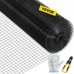 VEVOR traatv&otilde;rk 0,6 x 30 m, lindude traat 25,4 x 25,4 mm, v&otilde;rgusilma suurus 1,52 mm traadi paksus koos vin&uuml;&uuml;lkattega traatv&otilde;rgu tara rulliga, vin&uuml;&uuml;lkattega metallist traatv&otilde;rk lemmikloomade tara jaoks