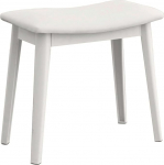 Balama garderoobijalats Vannitoaj&auml;lg valge polsterdatud 47 x 28 x 45 cm, vastupidavast kunstnahast ja tugevatest plastjalgadest, kerge, kuni 150 kg kaaluv