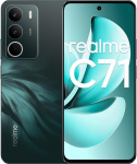 realme C71 nutitelefon 6 + 128 GB, 4G mobiiltelefon, 50 MP kaamera, 6,67 tolli 120 Hz, suur aku 6000 mAh, p&otilde;rutuskindel, s&otilde;jalise klassi, NFC, metsatehnika, ilma adapterita.