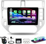 Rimoody 4G+128G Android Autoradio f&uuml;r Ford Kuga 2008-2012 Wireless Carplay Android Auto, 9 Zoll Incell puuteekraaniga raadio GPS Navi WiFi Mirror Link Bluetooth FM/RDS raadio USB/EQ SWC Tagfahrkamera