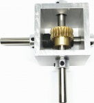 Miter Gear 1 Piece 90 kraadi Spiral Taper Commutator 1:10 1:20 Reduktsioonihoob 6mm 8mm Shaft 20 Hammaste Gear Right Angle Corner Device Pinion Mehaaniline (V&auml;rv : 8mm Shaft,