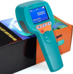 Strobe digitaalne taksomeeter kontaktivaba AIOMEST LED Strobe kiirusm&otilde;&otilde;tur 0,001% t&auml;psusega, 999,999 rpm / Hz, 1500 LUX reguleeritav stroboskoop, andmete registreerimine mootori, t&ouml;&ouml;stuse jaoks