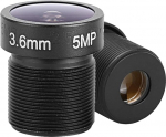 3.6mm f/2.0 5MP HD &uuml;heplaaniline Prime objektiiv Professional 1/2.5 90 kraadine lai nurk fikseeritud fookuskaugusega CCTV kaamerate asendamiseks