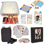 HP Sprocket Select Portable Instant Photo Printer with 2.3 x 3.4 Inch (White) Kit: Zinc Paper, 20 Pack, Photo Album, Case, Marker, Sticker Sets