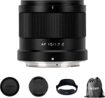 VILTROX 15mm F1.7 Air Z Objektiv f&uuml;r Nikon Z-Mount, AF 15 mm f/1.7 Ultra-Weitwinkel-Autofookus APS-C Objektiv, kompatibel mit Nikon Z-Mount Kameras Z5 Z5II Z50 Z50II Z6 Z6II Z7 Z7II ZFC Z30 Z9 Z8 ZF