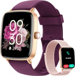 Smartwatch Naised Mehed koos telefoni funktsiooniga, 1,85-tolline spordikell Smart Watch, 100 + spordirežiimid, Fitness Tracker koos s&uuml;dame l&ouml;&ouml;gisageduse / SPO2 / unen&auml;gude monitoriga, sammuloendur, IP68 veekindel spordikell iOS-i jaoks