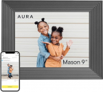 Aura Mason Smart Digital Photo Frame, 9-tolline HD WiFi Cloud Digital Photo Frame, tasuta piiramatu salvestusruum, fotode saatmine k&otilde;ikjalt - grafiitne
