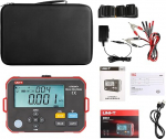 UNI-T UT620C+ digitaalne alalisvoolu madala takistuse m&otilde;&otilde;tur mikro-ohmmeeter kaablijuhtmete m&auml;histe mootori takistuse tester 0.001m&Omega; ~ 300.0k&Omega;