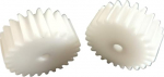 Lastic-Zahnr&auml;der Kunststoff-Motorgetriebe, Packung mit 2 zylindrischen Stirnr&auml;dern, 0,7 m, 19 Z&auml;hne, 14, mm Durchmesser, 5 Dicke, mehrere Bohrungen(3.17mm bore)