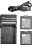 DSTE S002E Li-ion aku (2-pakk) ja Micro USB laadija Sobib Panasonic CGA-S002 CGA-S002A CGA-S002E DMC-FZ1 DMC-FZ2 DMC-FZ3 DMC-FZ10 DMC-FZ15 DMC-FZ20 kaamerale.
