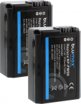 2 x Blumax aku &uuml;hildub Sony NP-FW50 | 1030 mAh - Sony Alpha 7 7II 7R 7S II 6300 6500 // NEX-6 NEX-7 NEX-F3 // CyberShot DSC RX10 IV // ZV-E10