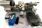 DIY Mini Metalldrehmaschine, Benchtop Pr&auml;zisions-Mini-Drehmaschine mit 3-Backenfutter, beweglichem Reitstock und Bleischraube, Desktop-Metallbearbeitungsdrehmaschine zum Drehen, Bohren, Einf&auml;deln