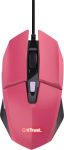 Trust Gaming GXT 109P Felox Gaming Maus mit 6 Programmierbare Tasten, Mehrfarbige LED-Beleuchtung, 200-6400 DPI, USB Kabel 150 cm, PC Maus mit Integrierte Software f&uuml;r Computer / Laptop - Rosa