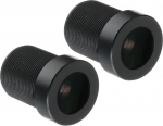 QUARKZMAN 6 mm CCTV kaamera objektiiv 5MP F2.0 FPV laia nurgaga turvakaamera objektiiv M12 keermega l&auml;bim&otilde;&otilde;t IP-kaamera jaoks Panoraamkaamera must pakett 2-st