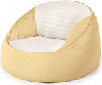 Lazy Sofa Stuhl Raum Balkon Schlafzimmer Kleine Wohnung Freizeit Einzelsofa F&uuml;llung Partikel Lazy Sofa Abnehmbar, Waschanlagen Yellow