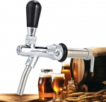 VIFERR Adjustable Beer Tap, G5/8 Adjustable Beer Tap, Chrome Draft Beer Tap, Adjustable Beer Tap, Wine Tools for Home, Bar, Restaurant