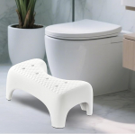 WWFFEN Adult Toilet Stool - Bathroom Stool with Non-Slip Underlay, 18 cm Ergonomic Toilet Stool, Helps Quickly Against Hemorrhoids, Constipation, Flatulence, Gut Health