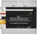 Exquisit Built-in Oven EBE 555-1.2U | Built-in Oven | 57 L Cooking Chamber | Stainless Steel