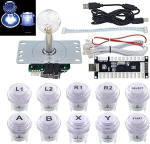 Arcade m&auml;ngu LED DIY komplekt Mehaaniline klaviatuur l&uuml;liti Arcade LED nupp LED Joystick Controller Zero Delay USB kodeerija PC MAME Retropie Jamma jaoks