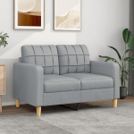 qohoio Loveseat 359083 2-kohaline diivan diivan 2-kohaline diivan elutuppa Diivanid diivanid helehall 120 cm kangas