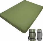 REDCAMP Double Folding Camping Matrats, kaasaskantavad madratsid koos t&otilde;mblukuga ja kandekott, Roll Up Travel Matrats magamismatus magamismatt