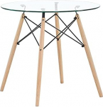 M&Ouml;&Ouml;BEL &Uuml;mmargune kohvilaud Klaasist laud P&ouml;&ouml;gipuust s&ouml;&ouml;gilaud K&ouml;&ouml;gilaud Elutoa laud K x S 74 x 80 cm L&auml;bipaistev