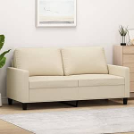 2-kohaline diivan Kahekohaline diivan Diivan Lounge diivan Relax diivan K&uuml;lalissohva Polsterdatud diivan Lamamistoas diivan elutuppa magamistuppa k&uuml;lalistetuppa Kreem 140 cm Kangas