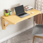 Klappbarer Esstisch aus Holz Platzsparend Wandmontage Werkbank Massivholz Klapptisch Hohe Belastbarkeit Ideal f&uuml;r kleine R&auml;ume Modernes Design Vielseitig einsetzbar