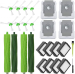 AiLomey Replacement Parts for iRobot e/i/j Series, Replacement Accessories for Roomba i7 i7+ i3 i3+ i4 i4+ i6 i6+ i8 i8+ j7 E5 E6 E7, Includes 4 Rubber Brushes, 8 Filters, 8 Side Brushes, 4 Dust Bags