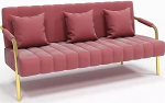 WANJEX Diivanid ja diivanid Nordisches Stoffsofa Kleine Wohnung Modernes lihtsaltes Wohnzimmersofa Doppeltes lihtsaltes Balkon-Freizeitsofa f&uuml;r Wohnzimmerecke Schlafzimmer Salon B&uuml;ro
